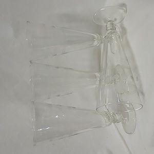 Vintage Circles and Bands 10 oz Pilsner Drinking Glasses, set of 4